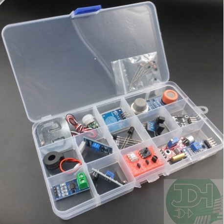 Analog sensors & transducers KIT for multisensorial electronics or physics lab projects.