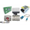 Flow Control: Liters Counter, 2" inch DN50 Steel flow sensor, Valve, Power supply and data cable
