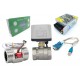 Control Flujo: Contador Litros, Sensor flujo Dn40 Acero, Válvula, Fuente de poder y cable de datos
