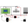 Flow Control Liter Counter Dn15 1/2" flow sensor, Valve, supply, cable