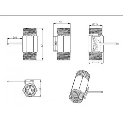 Flow Switch for liquid flow detection + TRIAC for AC load control