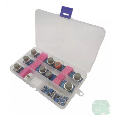 Complete MQ Series Gas Sensor Kit - 9 Modules (MQ-2 to MQ-9 + MQ-135)