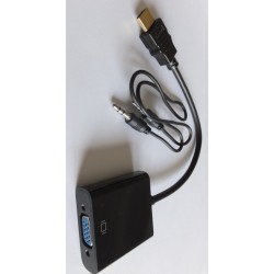 HDMI to VGA converter with stereo Audio output ideal for Raspberry Pi
