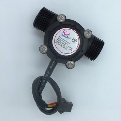 Liquid flow sensor flowmeter 1 to 30 liters/min NPT 1/2