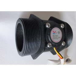Liquid flow sensor flowmeter 10 to 300 Liters/min for 2-inch pipes (DN50)