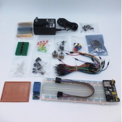 Basic Electronics Starter Kit: Beginner's proto kit with sensors and components
