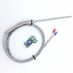 Thermocouple type K stainless steel probe + MAX6675 module