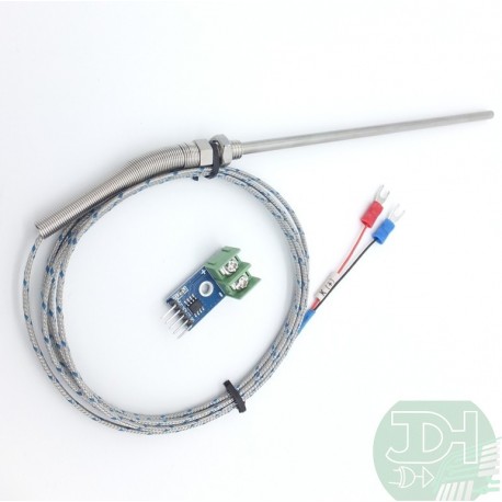 Thermocouple type K stainless steel probe + MAX6675 module