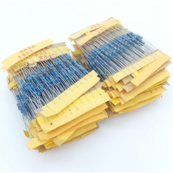 Paquete De Resistencias 1% 1/4w 10x122 Valores (1220pz)