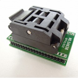 QFP32 to DIP32 ZIF socket adapter