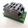 QFP32 to DIP32 ZIF socket adapter
