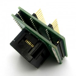 Adaptador de circuito integrado QFP32 a DIP32 en base ZIF