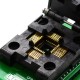 QFP44 to DIP44 ZIF socket adapter