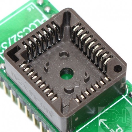 PLCC32 (9x7) to DIP32 ZIF socket adapter