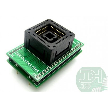 PLCC44 to DIP44 ZIF socket adapter