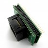 Adaptador de circuito integrado QFP32 a DIP32 en base ZIF