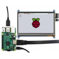 Pantalla Táctil LCD TFT 7 pulgadas 1024*600 entrada HDMI para Raspberry Pi