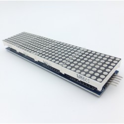 Electronic LED matrix illuminated signboard with four 8 * 8 modules