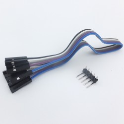 Electronic LED matrix illuminated signboard with four 8 * 8 modules