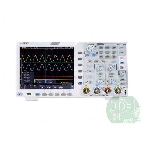 OWON XDS3064-E Osciloscopio de almacenamiento digital 4 Canales 60MHz con pantalla táctil