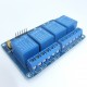 4 relays module isolated by optocoupler