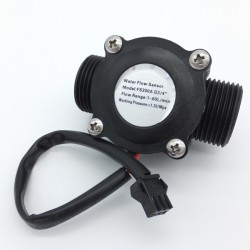 Sensor De Flujo De Líquidos. Caudalímetro 1 a 60 Litros/min para tuberías de 3/4 de pulgada (DN20)
