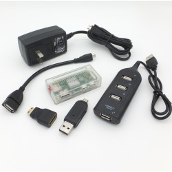 Kit Raspberry Pi Zero Con Fuente de poder, Microsd, Hub Usb, HDMI Y Mas!