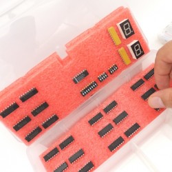 Starter Kit de Electrónica Digital con compuertas, circuitos lógicos y accesorios
