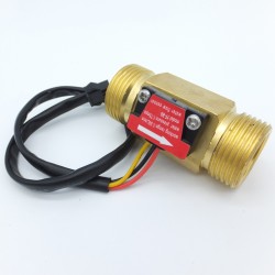 Sensor de flujo de agua hecho de cobre 1 a 30 litros/min NPT 3/4