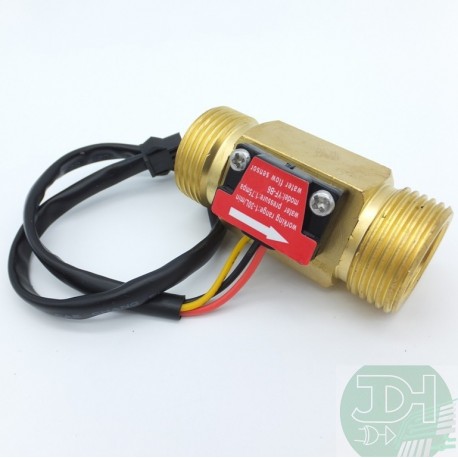 Coppermade Flowmeter sensor 1 to 30 liters/min NPT 3/4 