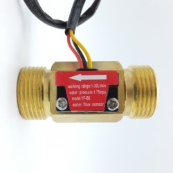 Coppermade Flowmeter sensor 1 to 30 liters/min NPT 3/4 