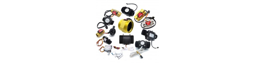 Flow sensors, flow meter, totalizer